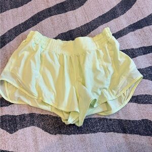 Lululemon Light Green Hotty Hot 2.5’ Shorts